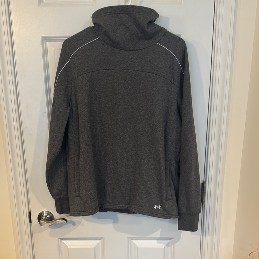 Under Armour Gray Rival Fleece Neck